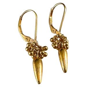 Gold Vermeil Spear Drop Earrings
